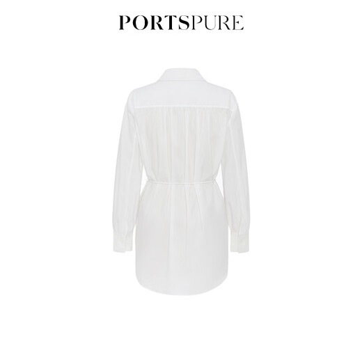 PORTSPURE women's spring and summer new long-sleeved shirt RT3B040EWD042 BRIGHT WHITE M