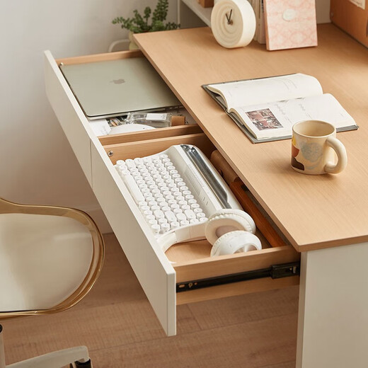 LINSY KIDS modern simple retractable desk and chair combination study small apartment desk Lin's OV1V Muyun Gray | OV1V-C desk