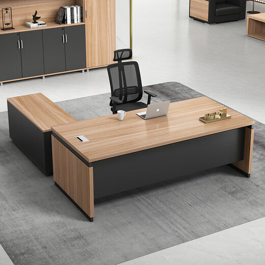 Lan Ran Boss Desk Executive Desk Manager President Desk Supervisor Desk Boya 1.6 meters including side cabinet + chair