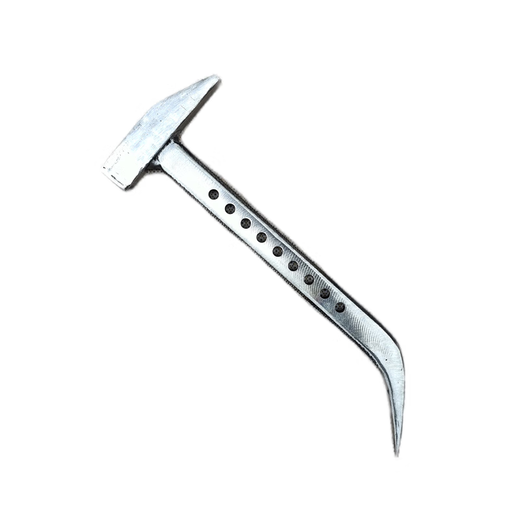 Jinsheng aluminum mold special non-slip aluminum large full aluminum film iron hammer aluminum wood hammer Lu complete set 9-hole fish scale 300g bevel hammer_Full Bright