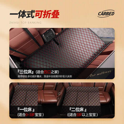 
Zhihui car folding mattress non-inflatable rear seat sleeping mattress car sedan SV rear seat gap sleeping artifact car bed (can be used as a picnic mat) Thickened car bed non-inflatable interior sleeping artifact
