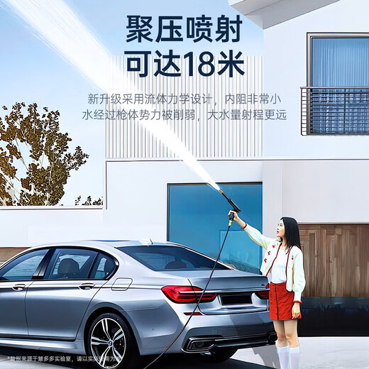 Huiduoduo car wash water gun high-pressure household water spray belt telescopic water pipe flushing yard hose artifact water pump connected to the faucet