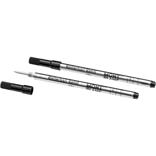 Montblanc Meisterstück Series Ball Ball Pen Signature Pen Black Refill Original Authentic 2 Pack F Tip Valentine's Day Gift Small Box - 2 Pieces in Total