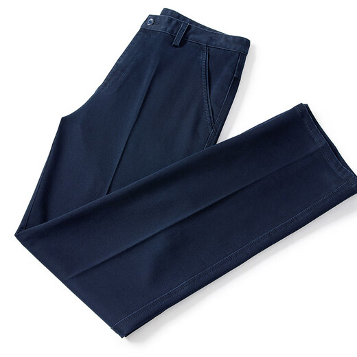 
Old man's head jeans men's summer thin loose straight wash high waist business casual young and middle-aged long pants men's trend IG3892 black 36