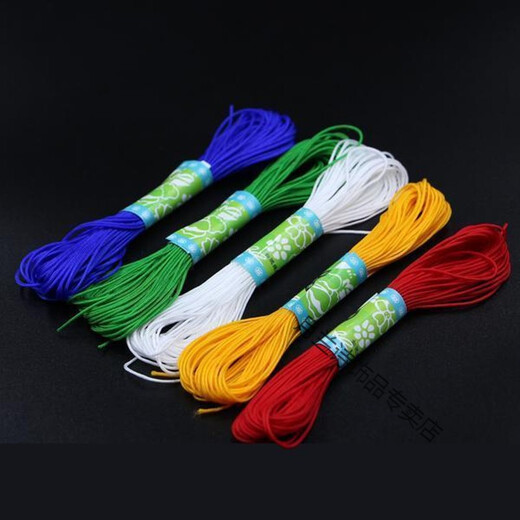 Dragon Boat Festival Five Colored Thread No. 72 Jade Thread Braided Rope Bracelet Necklace Braided Rope Pendant Thread Five-Colored Rope Beaded Thread Colored Rope 88 Red/Yellow/White/Black/Green