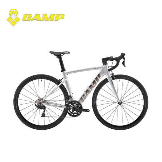 坎普（CAMP）SR3 圈刹版自行车碳纤维前叉轻量铝合金运动赛车禧玛诺套件公路车 白绿 490码 700C
