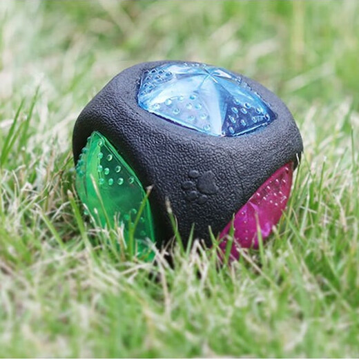 Ravipet Dog Toy Ball Luminous Sound Dog Teething Toy Golden Retriever Corgi Toy Teddy Border Collie Toy Small Dog Luminous Sound Ball