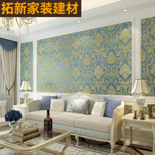 三栖虎欧式田园D自粘墙纸温馨卧室装饰贴纸客厅立体电视背景墙房间壁纸 B版9226米白 0米长*53厘米宽约5平方