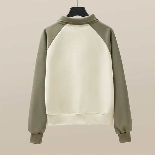 Cypress House Lapel Sweater 2025 Autumn New Women's Fashion Contrast Color Loose College Style Long Sleeve Top