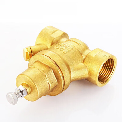 Válvula reductora de presión 719 Agua del grifo Hogar de latón de 6 puntos Doble alambre interno Medidor de agua Agua Medidor Presión frontal Brasa DN15 = 4 puntos