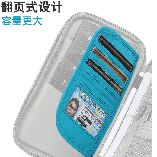 La bolsa de pasaporte antirrobo de Bonayun RFID se puede usar para las alabarlas de cuello y el clip de boletos portátiles, salpicando el agua, pase de viaje de la tarjeta de identificación de la tarjeta de identificación