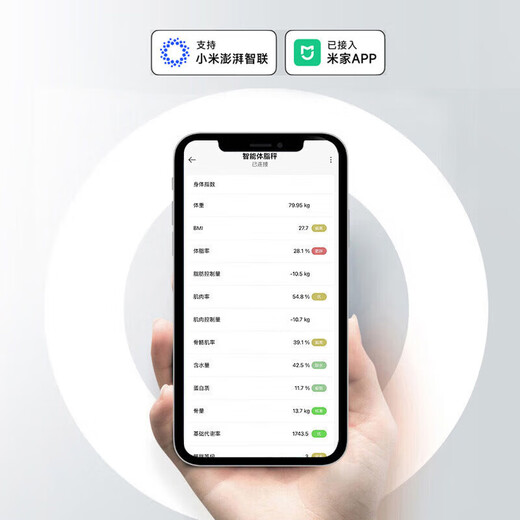 [Connecté dans Mijia App] échelle électronique échelle de poids graisse corporelle pesant la haute précision du ménage de haut précis