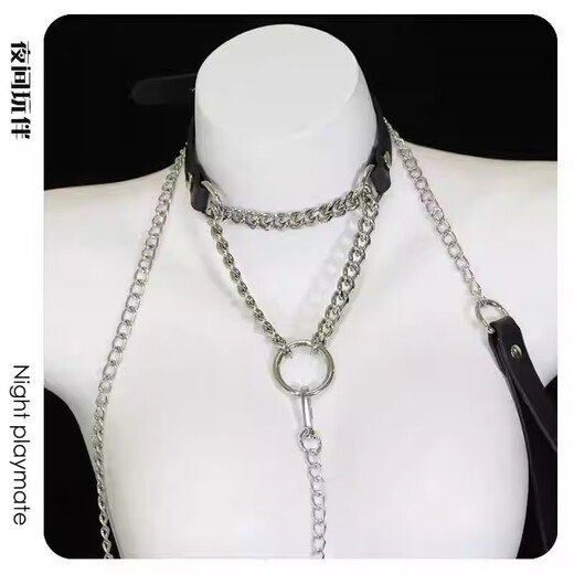 Tongrubi sentimental choker collar women's choker necklace men's and women's choker necklace genuine leather k9 puppy puppy lover ring black (high quality)