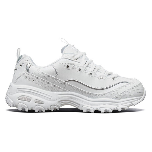 Skech casual shoes women's shoes autumn thick-soled dad shoes small white shoes flagship sneakers white / silver 11979-WSL 35.5