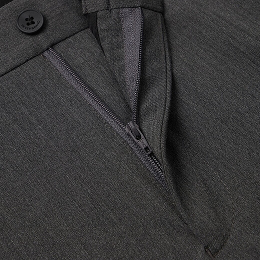 Sept Brand Men's Business Panters 2025 printemps et été Nouveau pantalon long pantalon slim plissé [facile à prendre en charge] 1050 Gris foncé 34