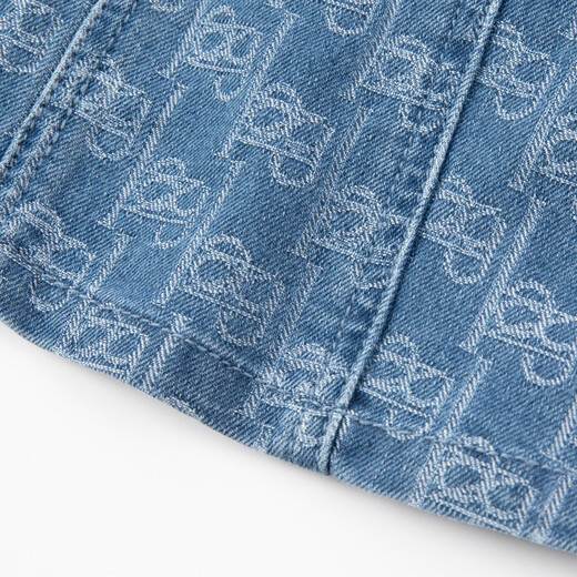 HAZZYS children's clothing girls and children's skirt spring new style comfortable fashion retro sweet cool A-line skirt blue denim 120