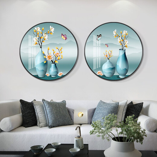 Mo Hua Lulin Restaurant Décoratif Peinture Modern Simple Dining Table peinture Paint Restauration Murale Entrée Entrée Entrée Cabinet haut de gamme PEINTURE DU PEINTURE DANS