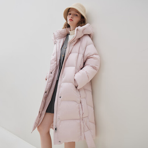Fan Silan 23FS14081 mid-length lazy warm bread suit simple hooded ragdoll sleeve down jacket black M