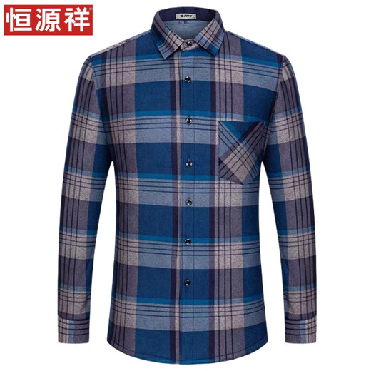 Hengyuanxiang Camisa cálida Camisa caliente Los hombres de manga larga de mediana parte de los hombres, camisa a cuadros enhoraborada de terciopelo, pelaje de algodón puro de gran tamaño, traje de invierno de invierno rojo 9902 más terciopelo en espesor 2xl 180 tamaño [recomendado 150168 Jin [Jin equivale a 0,5 kg]]]