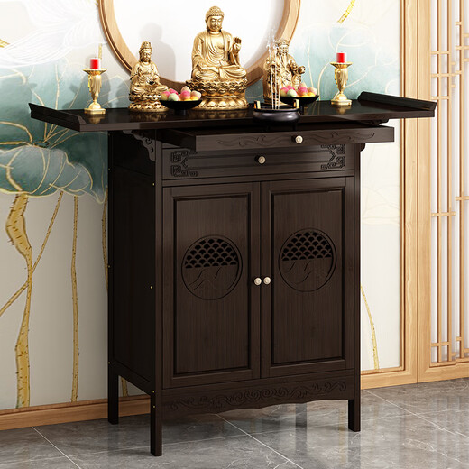 Frau Jius neuer chinesischer Tisch -Tisch -Weihrauch -Weihstofftisch im Wohnzimmer Weihstofftisch in Guan Gong, Gott des Reichtums, Buddha -Statue, Buddha -Tabelle, 688 Modelle 100 Langes Doppel -Tür -Angebotskabinett