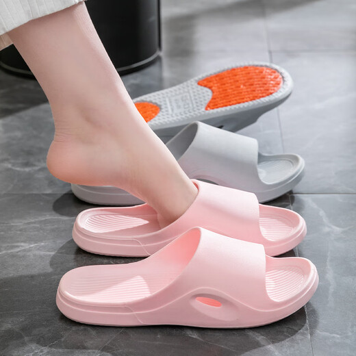 Summer anti-slip shoes for elderly and pregnant women indoor and outdoor bathroom slippers quick-drying and not smelly feet sandals for women to give to parents Purple 38-39 [suitable for size 37-38]