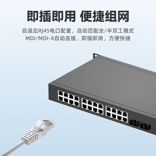 移星（MoweStar）工业级以太网百兆千兆交换机16口24口28口单模/多模光纤收发器 网络集线器光电转换器1U机架式220V ES3026-2F 百兆2光24电 机架式非管理型 单路AC/DC220V供电