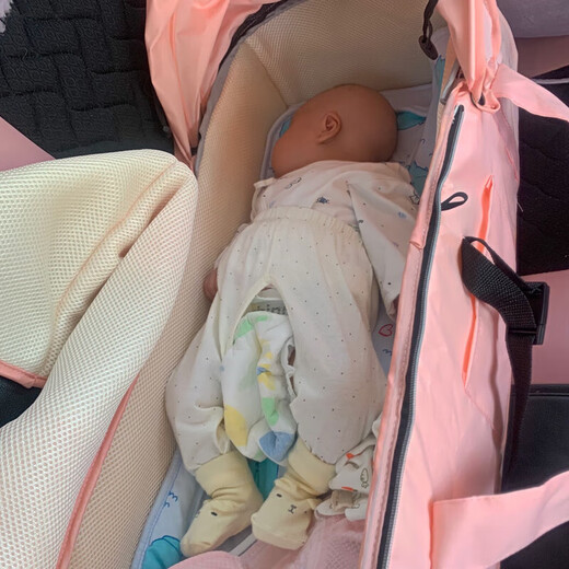杉贝婴儿提篮外出便携摇篮睡篮车载新生婴儿手提篮婴儿篮宝宝摇篮床 宝蓝色
