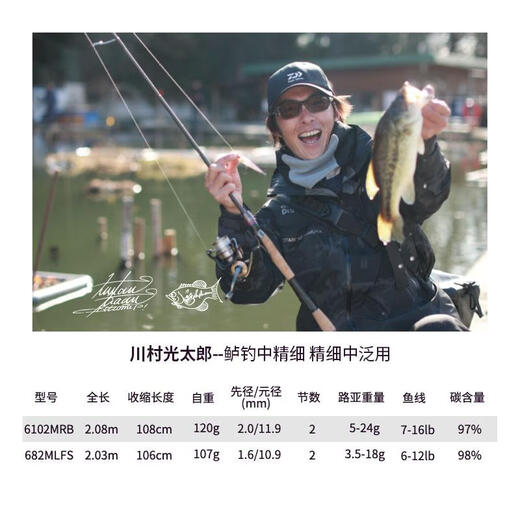 Dayiwa Daiwa Dayiwa 21Zillion Zilong Luya Pole Ma Cheng Nei Village Lange Touting Sport Luya Pole Pole 682LXS Gerade Griff (MA Cheng)