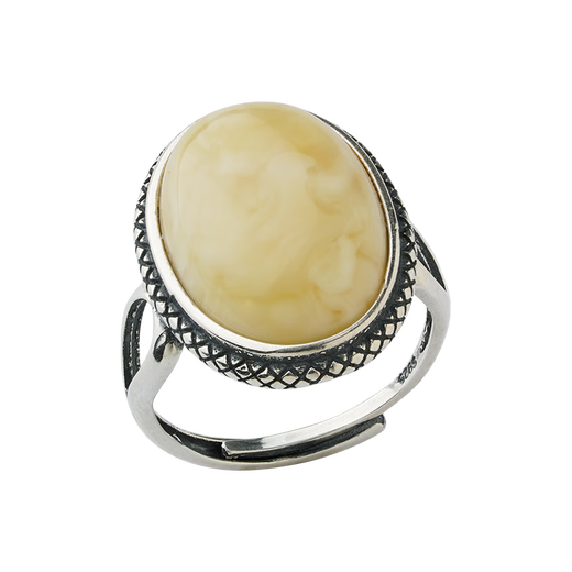 Potala Palace beeswax ring 925 silver ring for men and women Tibetan ethnic style egg face live ring adjustable beeswax ring