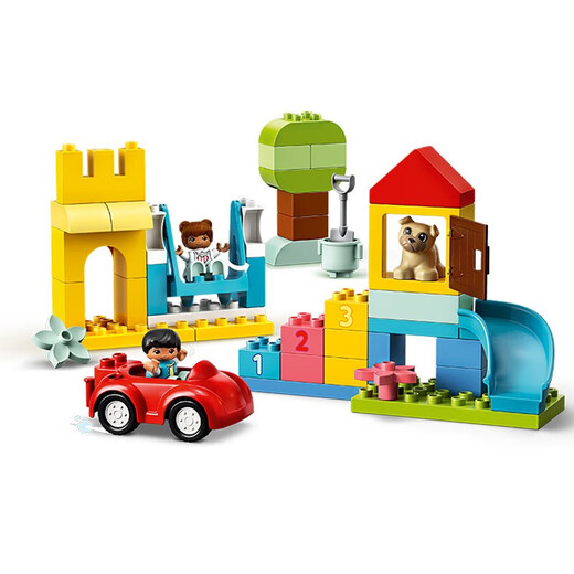 
LEGO building block assembly toys Debao large particles 10914 luxury colorful barrel 1.5 years old + early childhood education and intelligence