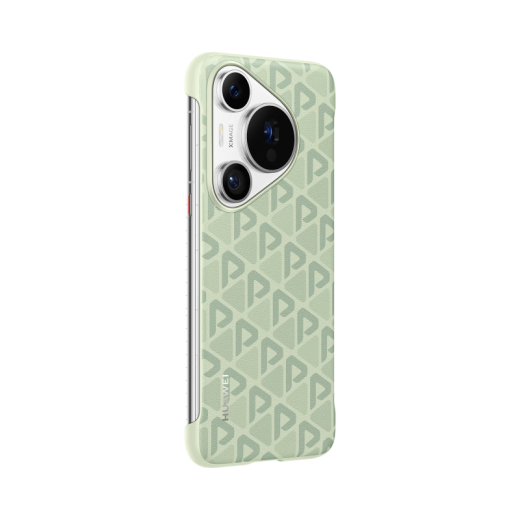 华为原装Pura70Pro/pro+/云朵素皮保护套印花磁吸保护壳P70pro+全包防摔手机壳耐磨保 华为Pura70Pro/Pro+印花磁吸壳 绿色