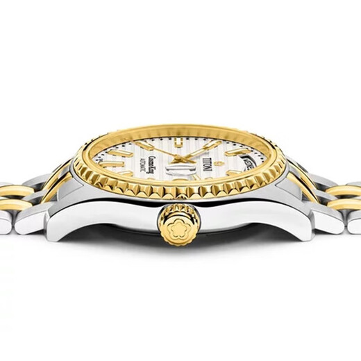 
Titoni Ruiw watch universe series automatic mechanical week calendar steel belt Swiss watch 40mm 797 SY-695 silver plate nail