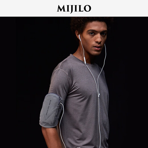 Mijilo Nacht lauft Mobiltelefone Armbag Männer und Frauen Sport Arm Cover Handy Bag Fitness Arm Bag Handgelenk reflektierend Schwarz