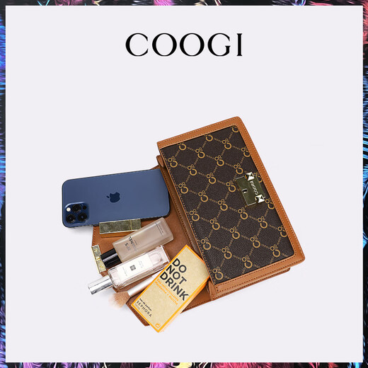 
COOGI women's bags, light luxury brand women's shoulder bags, crossbody bags, women's Mother's Day 520 birthday gifts for girlfriend and wife, deep coffee (exquisite gift box + dust bag)