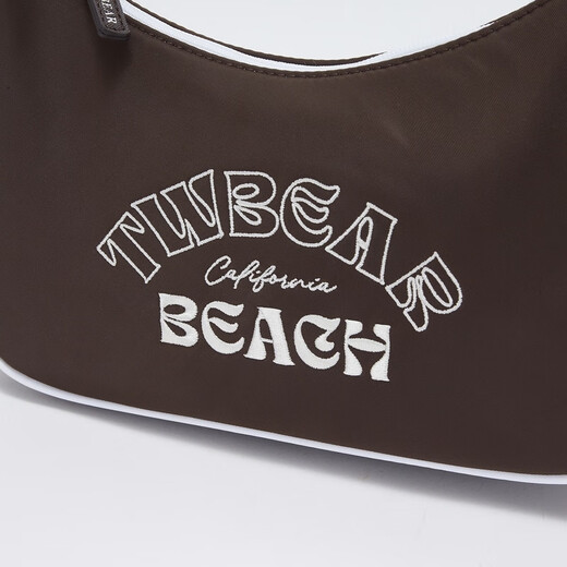 Teenie Weenie Bear Women's Simple Retro Fashion Shoulder Bag Handbag Commuter Casual Bag Women's Dark Brown FRE