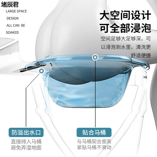 Meikejie ass-washing artifact male hemorrhoid basin bidet for men and women special for pregnant women without squatting toilet to wash butt pp ordinary style - mint green without hook - with scale