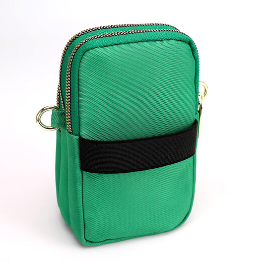 Kangaroo mobile phone bag for women 2025 Chinese Valentine's Day cross-body mobile phone bag halter neck wrist arm bag sports men's mini small bag trendy black