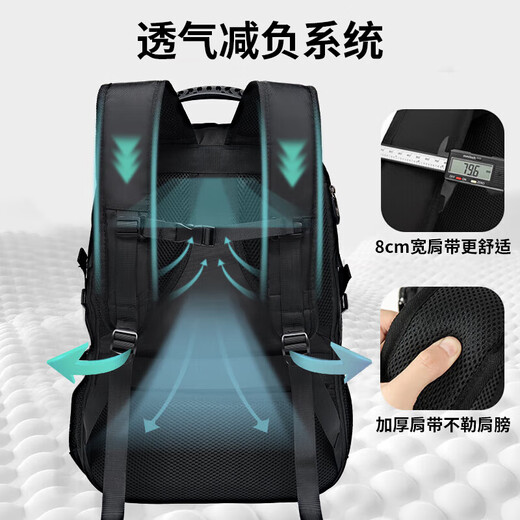 Mochila de Huili para la bolsa de viaje de montañismo extra grande de hombres. Viaje de negocios de negocios.