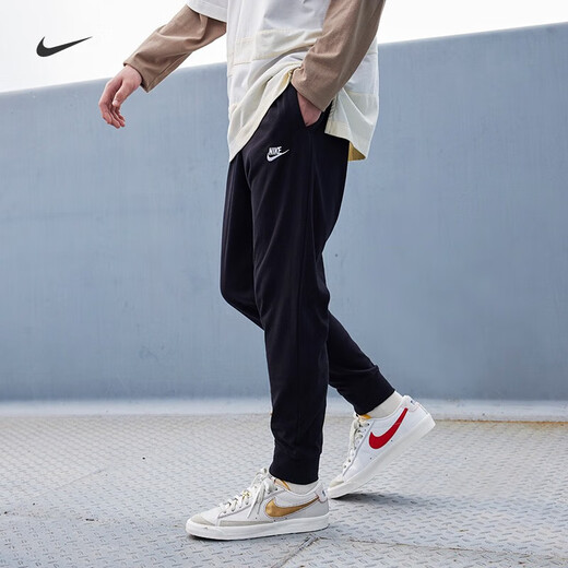 耐克（NIKE）男装运动套装25夏新款舒适休闲POLO衫透气短袖T恤收口长裤 两件套 FN3895-100+FQ4331-010 L/175