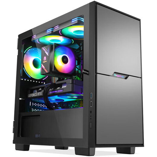 ASUS Core I3 12100 office home learning design customer service corporate procurement DIY desktop e-sports game assembly computer complete machine front desk customer service financial host equipped with an i3 12100F+16G+512G office host