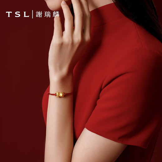 
Xie Ruilin (TSL) gold cute pet Pixiu transport jewelry 3D hard gold hand jewelry XJ698-YQ719 Valentine's Day XJ698 (about 0.7g)