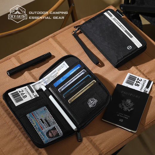 OCE GEAR2025新款旅行防盗刷护照包护照夹证件保护套防泼水出国留学卡包 潮系防盗刷护照包【白色款】