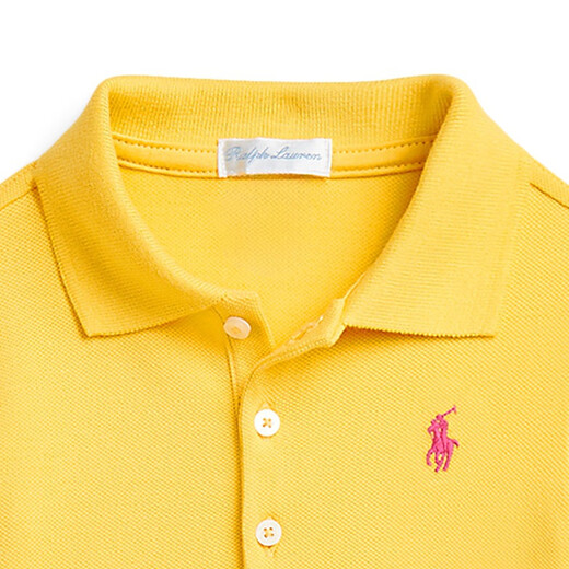 Polo Ralph Lauren Baby Girls Classic Polo Dress and Bloomers RL40953 P 700-Chrome Yellow 90 (24M)