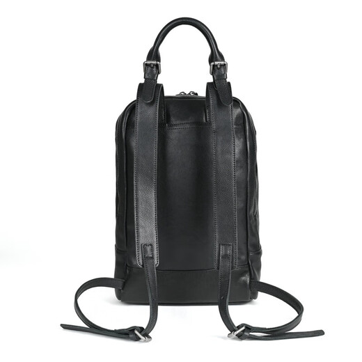 NFSN europeo y estadounidense retro retro de hombros para hombres de la mochila de la cabeza de la cabeza de la cabeza de la cabeza de vaca gran capacidad mochila de viajes casuales para hombres regalo 1392 negro+