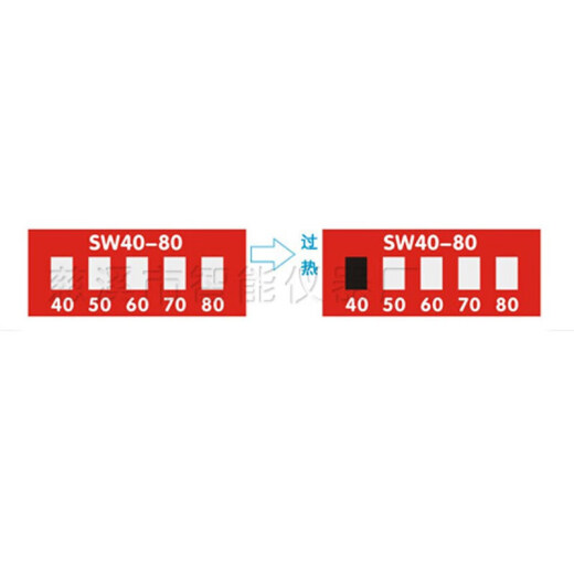Ji Litian Temperatura personalizada Strip-80 Temperatura de la pegatina Cambio de color Cambio de color Temperatura Medición de la temperatura Térmica Temperatura sensible Cambio del papel Temperatura Escala SW100-100-12033 Tabletas/pieza