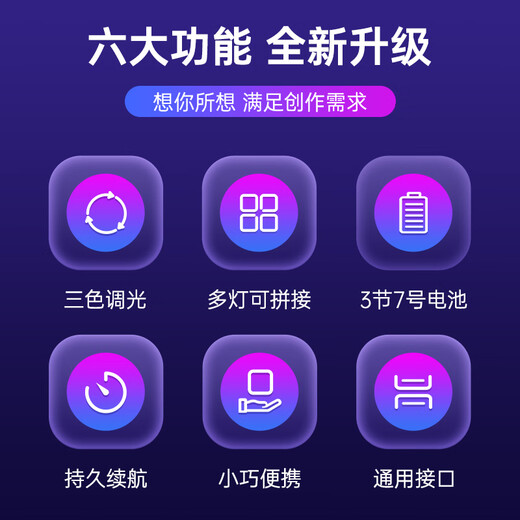 Jimantu fill light portable mini LED pocket light mobile phone selfie live broadcast photography camera photo lighting small outdoor handheld shooting beauty tofu lamp