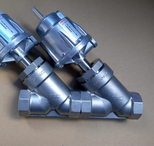 Imported German Gemi pneumatic angle seat valve GEMU51440D1375142061 stainless steel DN40 514 40D137 514 (gas)