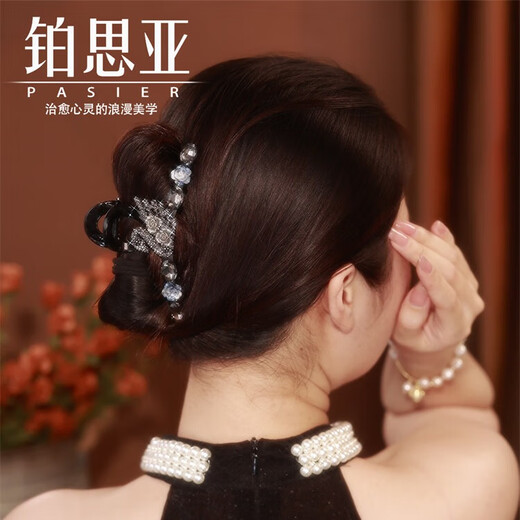 2025 new swan clip women's back head fashion shark clip high-end temperament large-size hair clip headdress hair accessories [Tianya] 11cm