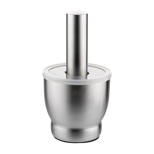 Onlycook garlic masher 304 stainless steel garlic mortar household mashing jar mashing medicine mortar stone mortar pounding mortar grinding mortar jar small/single