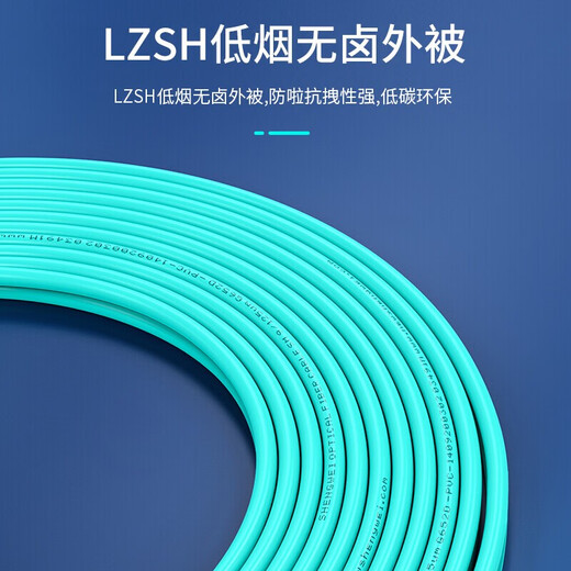 胜为（shengwei） 万兆多模光纤跳线LC OM3-300双芯尾纤Φ2.0低烟无卤LSZH抗弯曲 LC-LC多模万兆（50/125） 2米